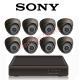 SONY 8 CAMERA 700TVL COMPLETE PACKAGE DVR